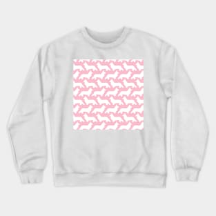 Corgi Silhouette Pattern Big Pink Crewneck Sweatshirt